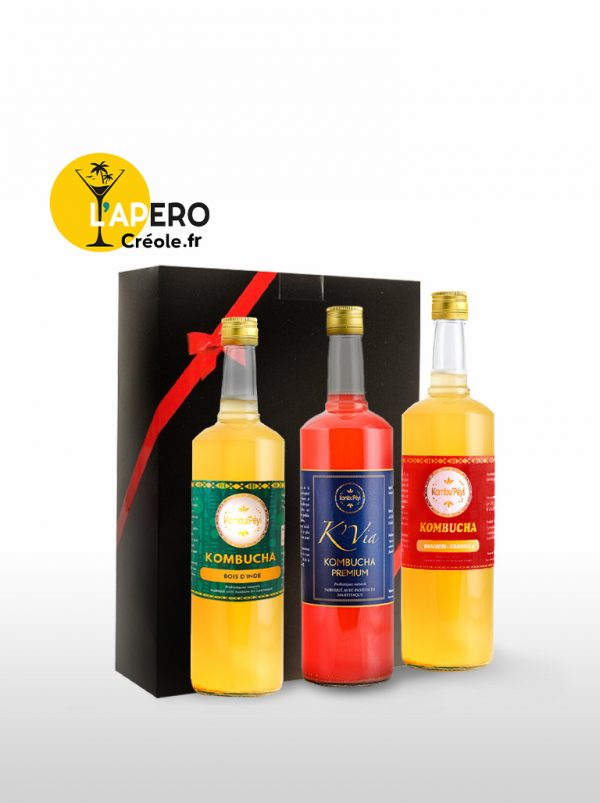 coffret trio de kombucha artisanal