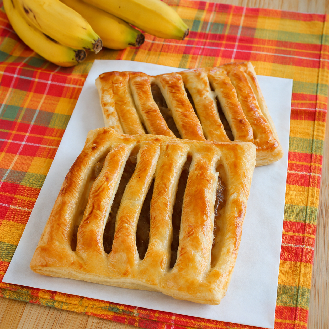 Jalousies à la confiture banane-goyave