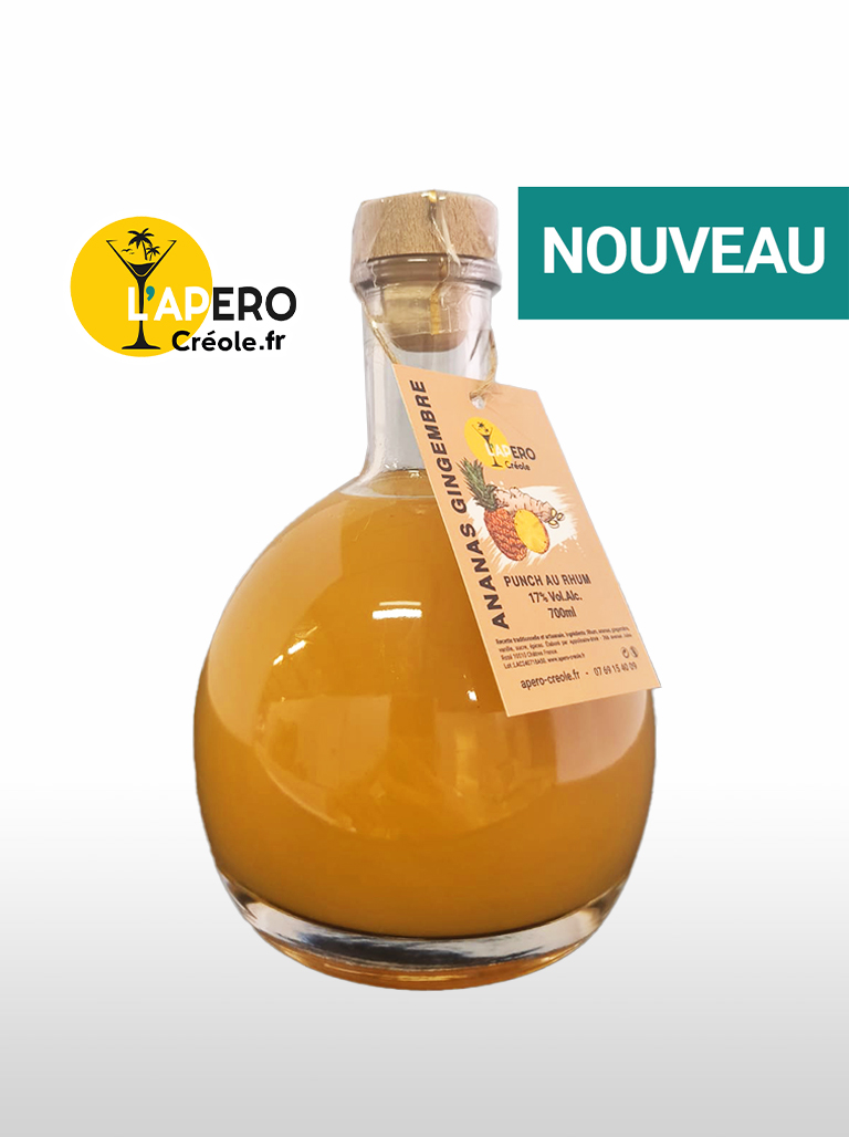 Punch Ananas Gingembre - Apéro Créole